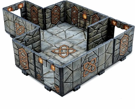 Archon Studio Dungeons & Lasers Expansion Set: Hall of Heroes - Modular Tabletop Terrain for DND and 5E RPG Games - Unpainted and Unassembled - for Teens and Adults Ages 14+
