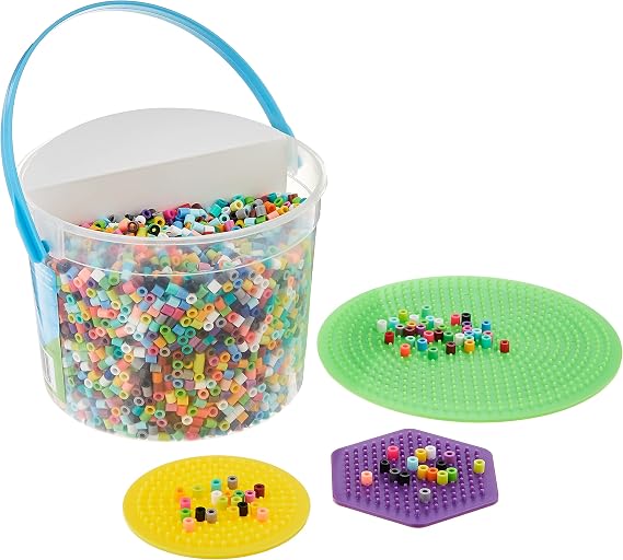 Perler Beads Mandala Craft Bead Bucket Activity Kit, 5505 pcs