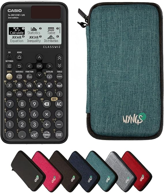 Casio fx-991CW+ including a protective case in Turquoise - Basic Set
