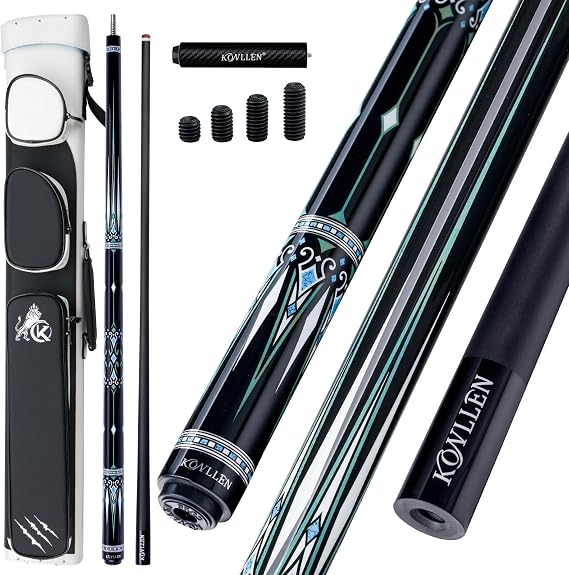 KONLLEN 2.0 Carbon Fiber Pool Cue, Low Deflection Billiard Stick