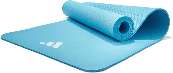 adidas Yoga Mat - Eco Friendly - Non Slip, Durable Textured Surface, 8mm
