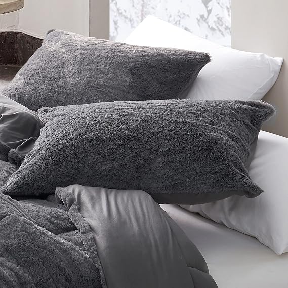 Byourbed are You Kidding Bare - Coma Inducer Standard Sham - Charcoal Gray