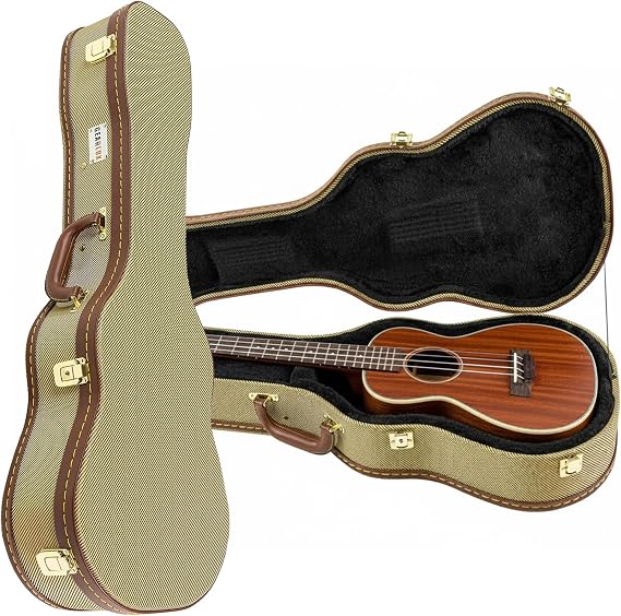 Gearlux Polyfoam Tenor Ukulele Case - Tweed