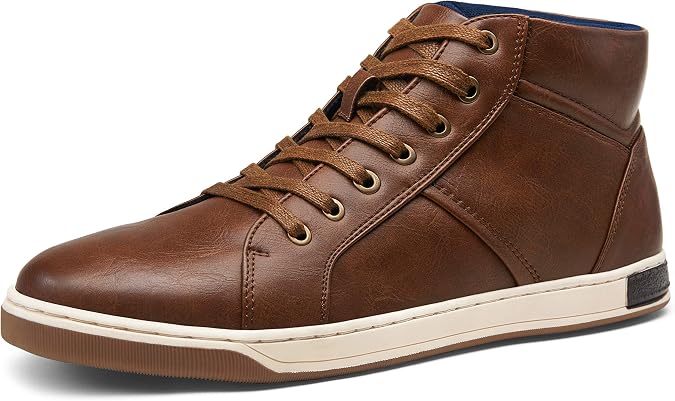 Jousen Men's Casual Shoes High Top Dress Sneakers Boots