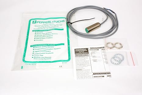 PEPPERL & FUCHS NBB5-18GM50-E0 0-1950 HZ, NPN Output, N/O Switching Function, 5 MM Operated Distance, 3-Wire, 5-36 VDC, INDUCTIVE Sensor, 2 Meter Cable Length, Flush