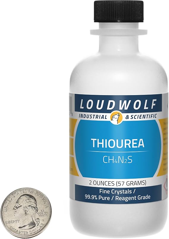 Thiourea/Fine Crystals / 2 Ounces / 99.9% Pure