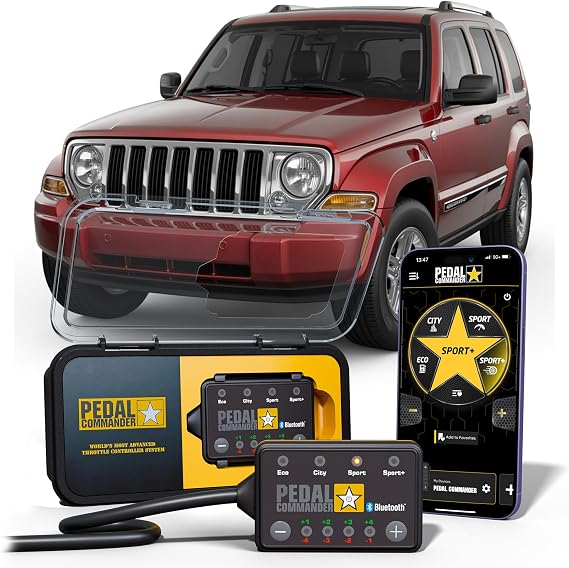 PEDAL COMMANDER for Jeep Liberty 2008-2012 Throttle Response Controller - 36 Driving Settings, Anti-Theft, App Control, Throttle Controller Performance Parts, Liberty Accessories