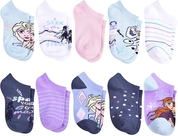 Disney Frozen Girls' Frozen 2 No Show Socks