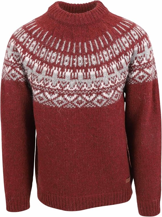 ICEWEAR Elis Sweater Lopapeysa Design 100% Icelandic Wool Long Sleeve Winters Sweater Warm