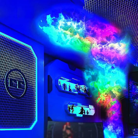 Cloud LED Lights for Bedroom, Clouds for Ceiling Fluffy LED Lights, Ceiling Clouds Decor with Lights, 3D Cotton Lightning Cloud Lights, for Gaming Room Party Club Bar,7m2