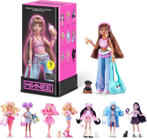 STARBOX MINNEE Fashion Doll Blind Box | Surprise fashion-doll unboxing; 16 points of articulation; collect all 9; dress-up & pretend play; ultra-rare to find