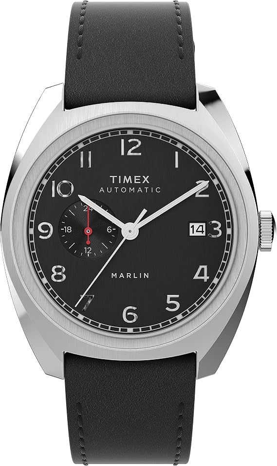 Timex Men's Multi Dial Automatic Watch with a Leather Strap Marlin Sub-Dial Automatic