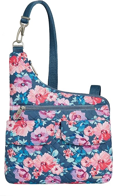 Travelon Unisex Anti-theft Cross-body Bag, Two Pocket Cross-Body Bag