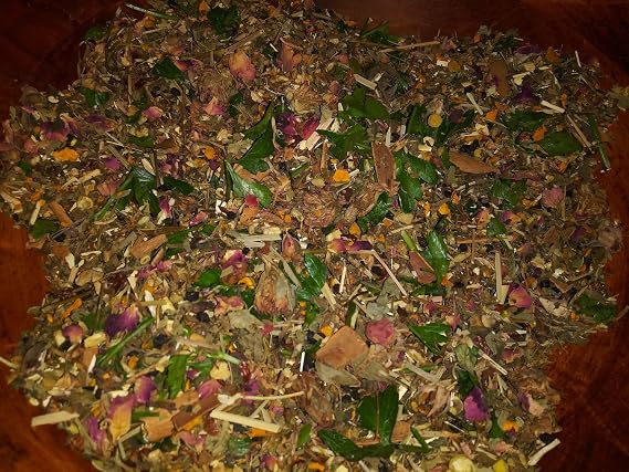 Balance-Organic Herbal Tea Blend with Rose Petals, Turmeric burdock root 15 plus items, Loose Leaf