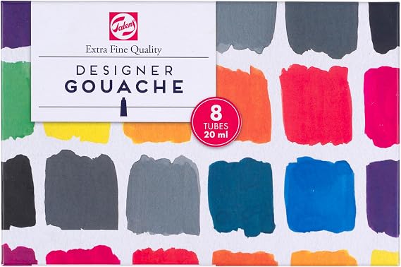 Royal Talens Gouache - Mixing Set of 8, 20 ml tubes