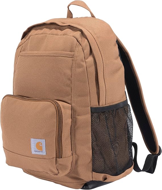 Carhartt Utility 23L Single-Compartment Backpack Carhartt Brown | Durable Pack with Laptop Sleeve and Duravax Abrasion Resistant Base