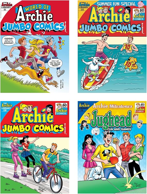 World of Archie Comics Digest Value Gift Pack (4 Pack) Featuring Archie Andrews and Jughead Jones