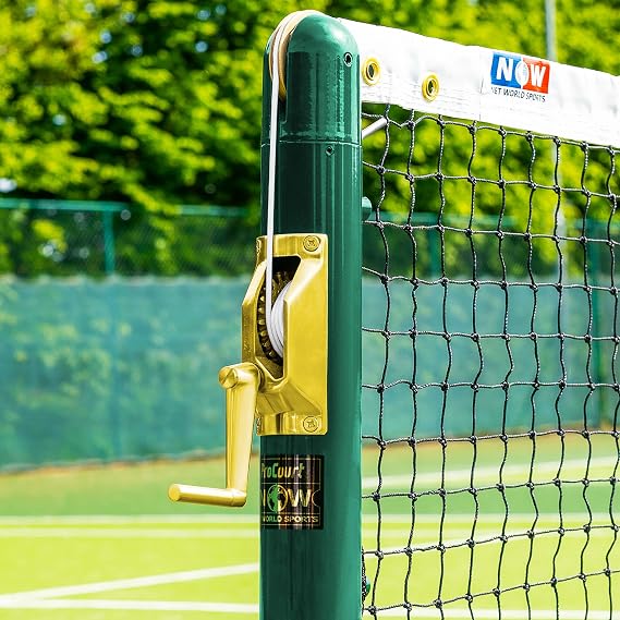 Vermont Tennis String Winder Mechanism Professional Brass Winder for All Regulation Tennis Posts - Net Tennis Accessories Available in 3 Styles