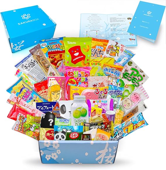 Japanese Candy Box Dagashi 50 Sweets Snacks & Candy, Gum, Gummy, Ramune