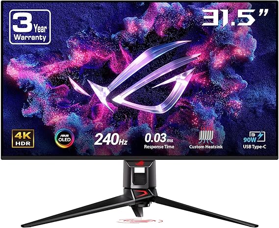 ASUS ROG PG32UCDM 32 Inch 4K 240Hz OLED Gaming Monitor QD-OLED