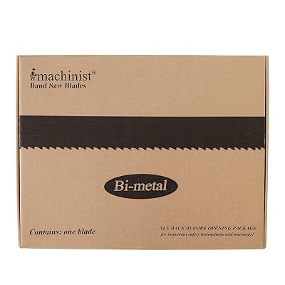 Imachinist S4478121425 Portable Bi-Metal Bandsaw Blades 44-78 Long, 12 Wide, 0.025 Thick, 14 TPI, 25-Pack 14TPI, 25