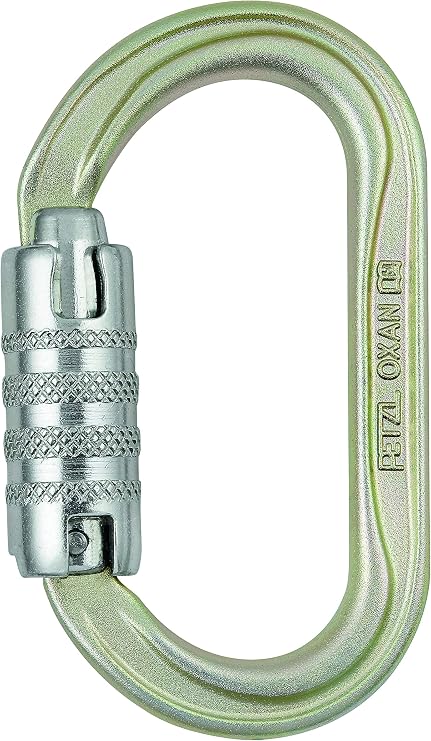 Petzl OXAN High-Strength Steel Oval Carabiner - ANSI/NFPA Anchor Connector