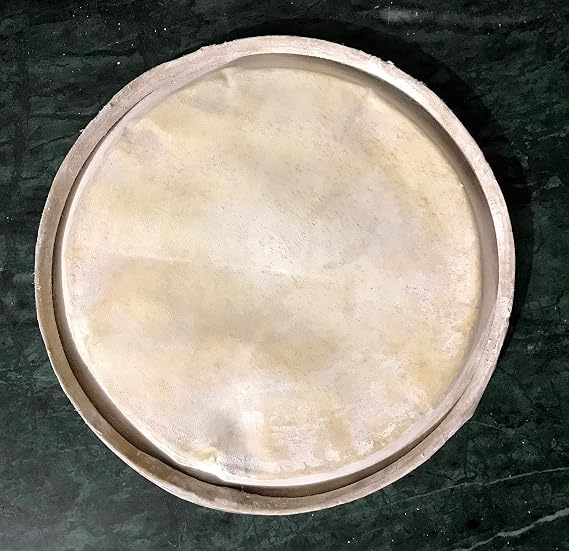 Premium Quality Dholak Bayan Pudi Skin Cover Head 9.25 Inch Left Big Side Leather