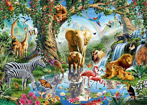 Ravensburger Puzzle Adventure in the Jungle 1000 Piece Puzzle
