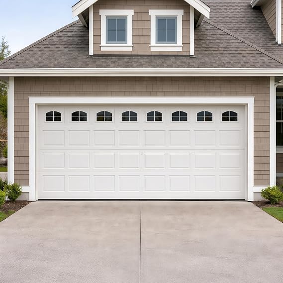 32PCS Garage Door Magnetic Windows Arched Panels for 2 Garage, 6" x 4"
