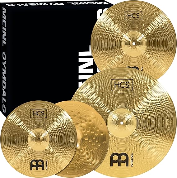 Meinl Cymbals HCS141620 HCS Cymbal Box Set Pack with 14-Inch Hi Hat Pair, 16-Inch Crash, 20-Inch Ride (VIDEO)