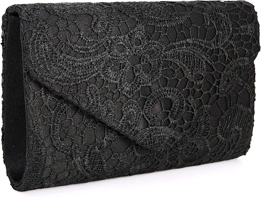 UBORSE Evening Bag Lace Clutch Purse for Women Formal Elegant Envelope Bags | Wedding Party Cocktail Crossbody Shoulder Bag