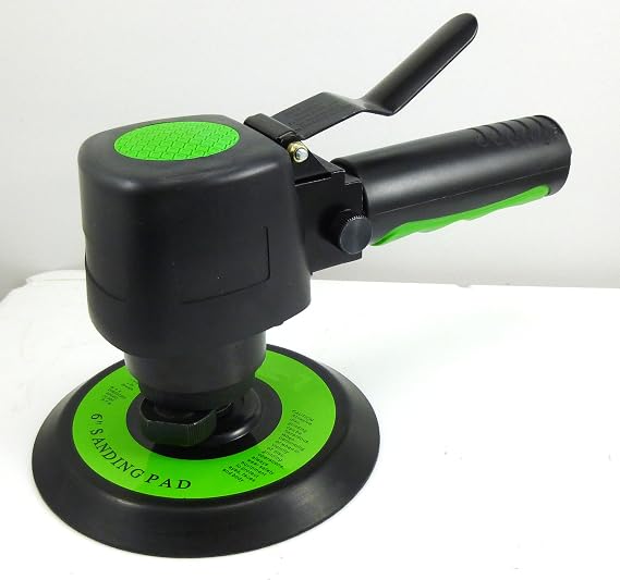 DYNAMIC POWER Industrial 6-Inch Dual Action Sander Variable Speed 10,000 RPM with Built-In Adjuster | Heavy-Duty for Flawless Auto Restoration, Furniture & DIY Projects. D-P9976