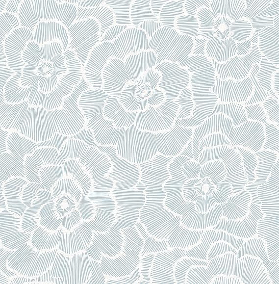 NuWallpaper by WallPops NUS4048 Saraya Peel & Stick Wallpaper, Blue