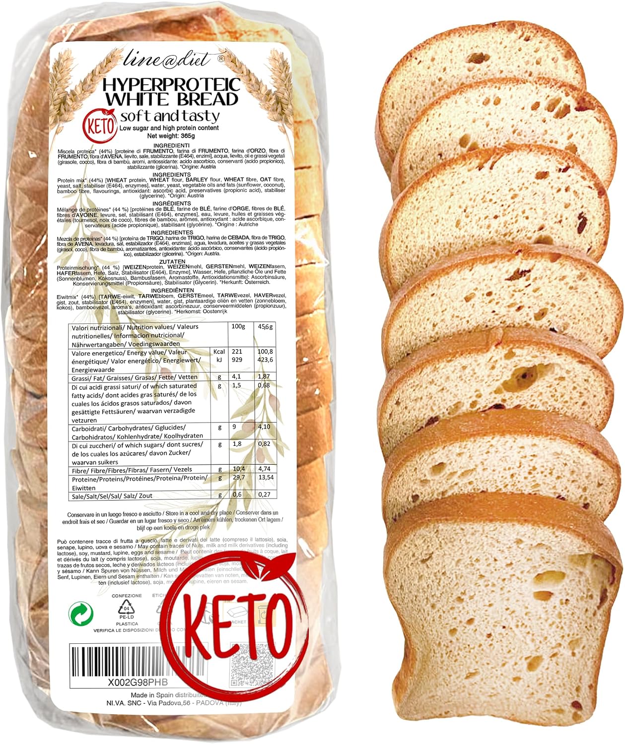Keto protein bread Line@ (1 PACK WHITE KETO BREAD)
