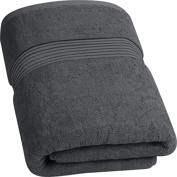 Utopia Towels Bath Sheets 35x70 inches 100% Cotton Soft and Absorbent 1 Pack Grey
