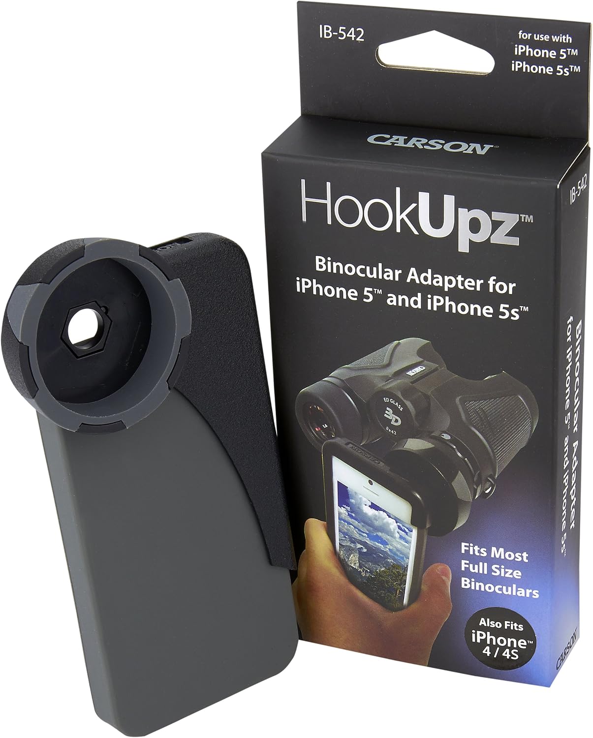Carson HookUpz For iPhone Digiscoping Adapters for Most Full Sized Binoculars
