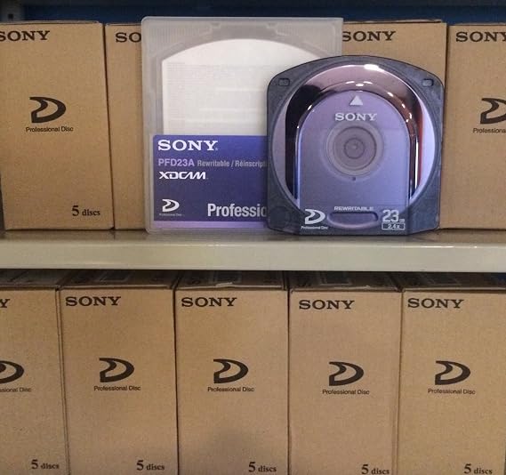 Sony PFD23A/2 Single Layer 23GB Rewritable Optical Disc for XDCAM, 85 minutes