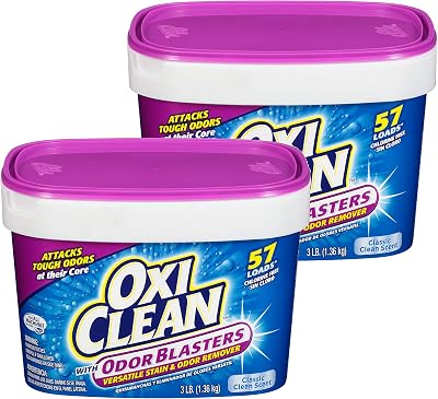 OxiClean with Odor Blasters Versatile Stain & Odor Remover 3 lb Tub - Pack of 2