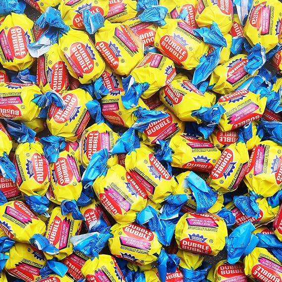 Chewing Bubble Gum for Kids, Original Twist Wrapped Gum - 12 Oz | Doubble Bubble Chewing Gum for Pinata, Party Favors, Classroom Prizes, Goody Bags