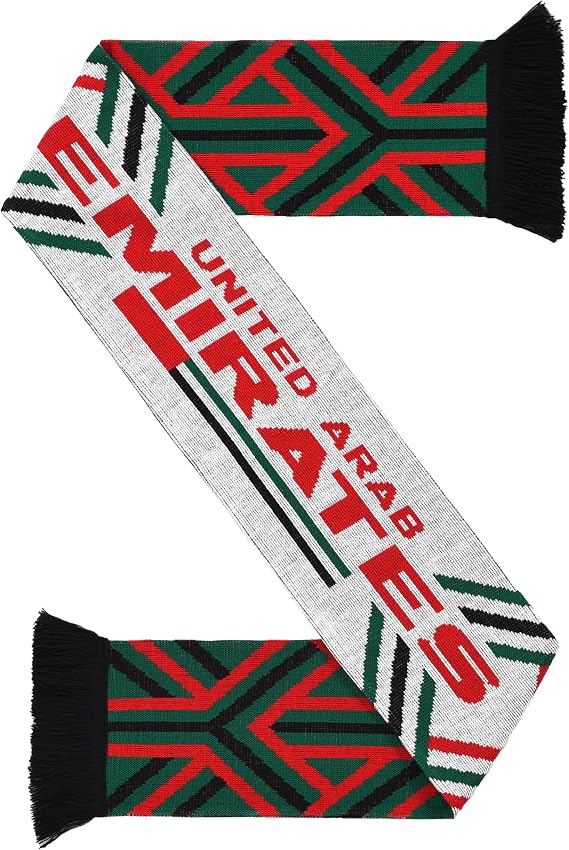 Euroscarves United Arab Emirates UAE Soccer Knit Scarf