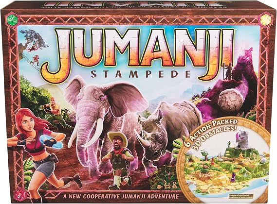 Spin Master Games Jumanji Stampede Board Game for 4 Players, Ages 8+