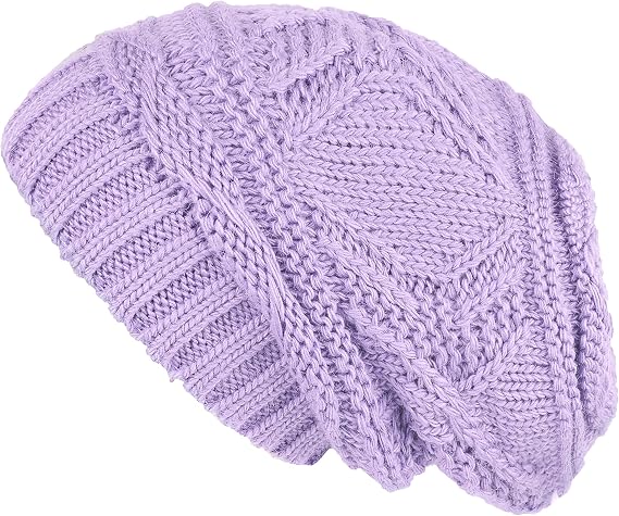 Lilax Knit Slouchy Oversized Soft Warm Winter Beanie Hat