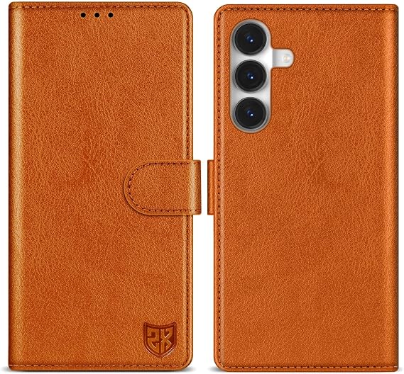  for Galaxy S26 Plus Wallet Case Magnetic Closure 6.7 inch,Brown