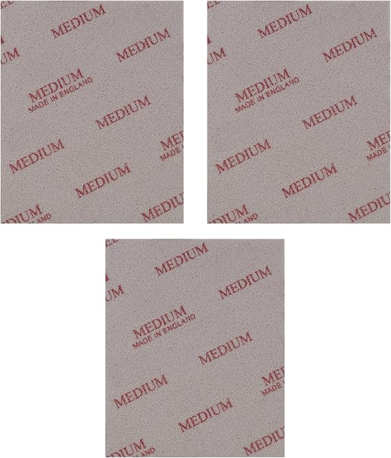 Made with Soft Pads Sanding Sponge Sanding polishing Wet Dry Foam Washable Reusable fine grit Fast Cutting Grain Size (3 Pieces_ 02606 softpads, Grain 60 Medium)