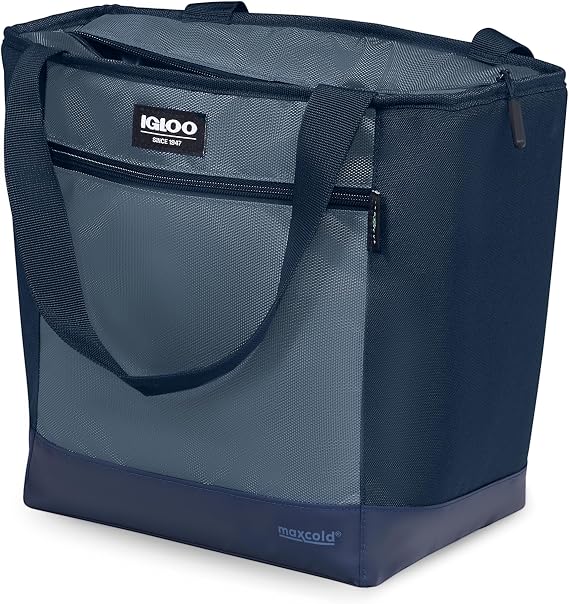 Igloo MaxCold Soft Coolers, Insulated Soft Sided Cooler Bag, Foldable Reusable & Leak Proof Food Grocery Bag, Portable Travel Cooler
