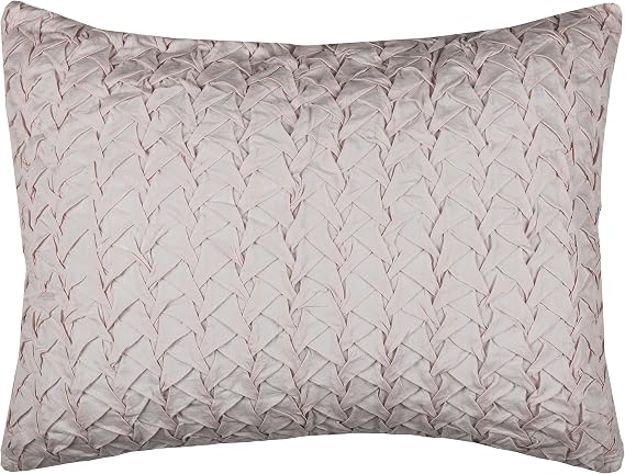 Rizzy Home | BT3141 | King Sham | 20"x36" Pink Solid Textured