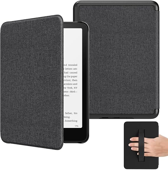 MoKo Case for 7" Kindle Paperwhite 12th Gen 2024 & Kindle Colorsoft, Black