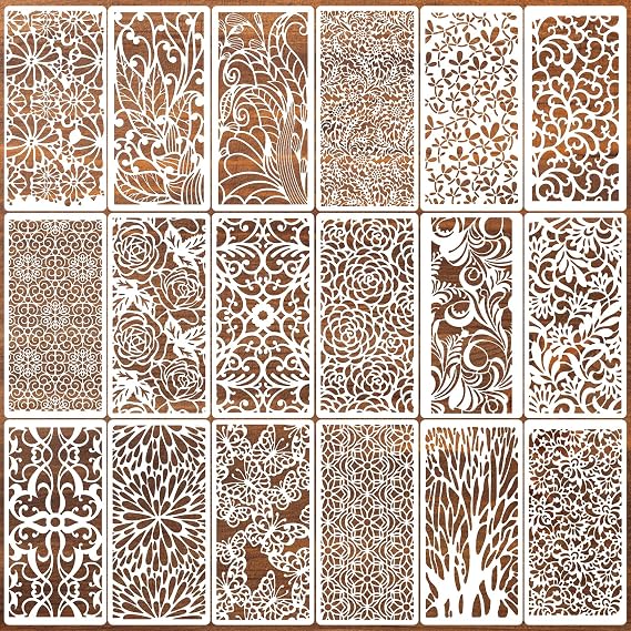 Stencils for Crafts Reusable Texture Stencils for Painting