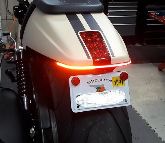 Fender Eliminator Integrated LED Taillight Kit for Harley-Davidson V-Rod Night Rod Special - Brake and Turn Signals - Smoked Lens