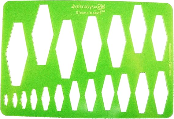 flexiShape Bicone Beads Template
